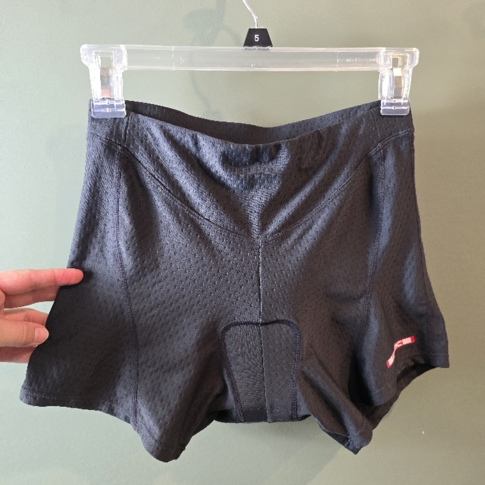 Black Souke Sports Cycling Shorts Padded Black Bike mens S
